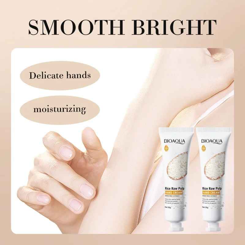 Rice Hand Cream – Hydrating, Nourishing & Brightening Hand Care-Hand & Foot Cream's-Blushia