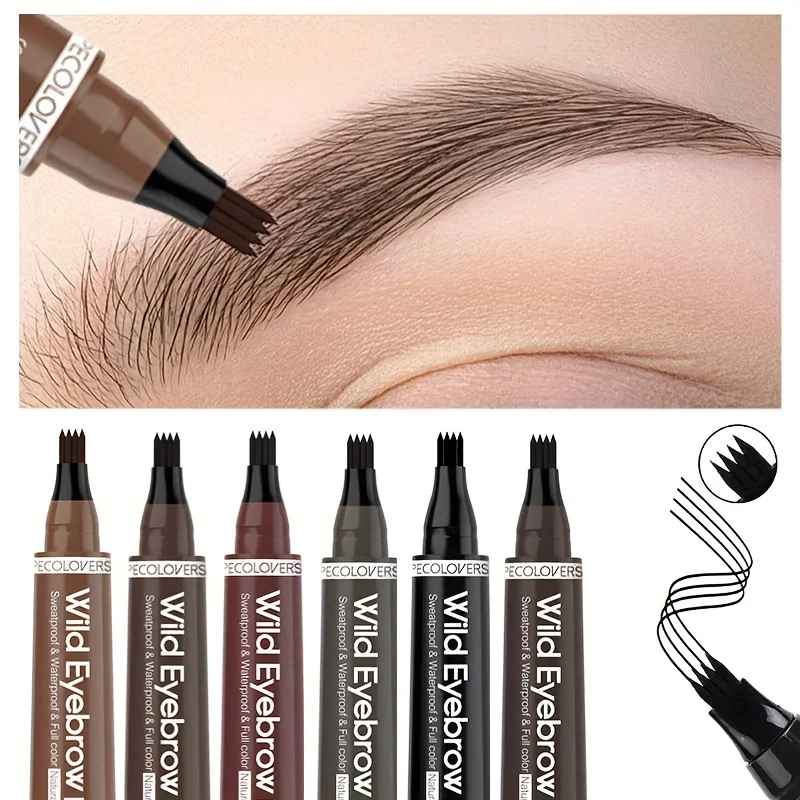 4-Tip Eyebrow Pen – Waterproof Microblading Brow Tattoo Pencil-Brows-Blushia
