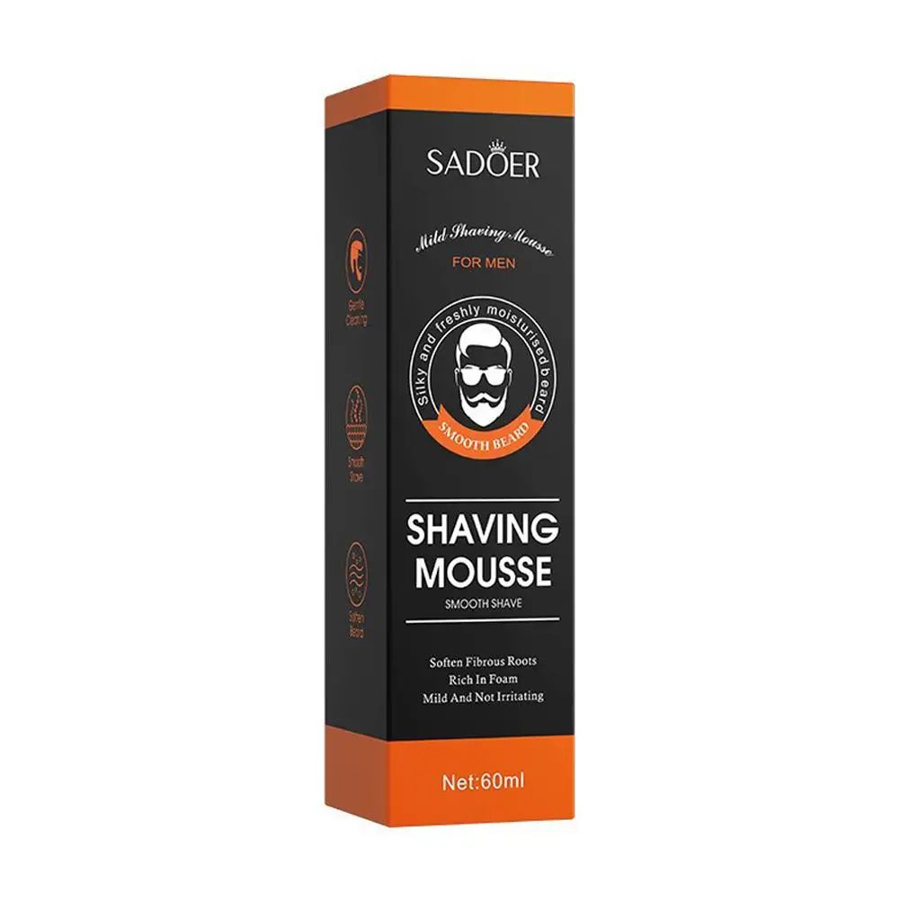 SADOER Men's Shaving Mousse Soft Beard Shaving Foam For Refreshing Man Moisturizing Soften Fibrous Roots Not Irritating-Shaving-Blushia