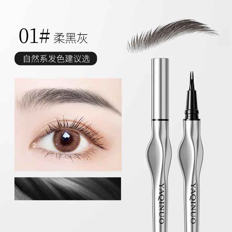 2-Tip Eyebrow Pencil Pen – Waterproof Long-Lasting Microblading Brow Pen-Brows-Blushia