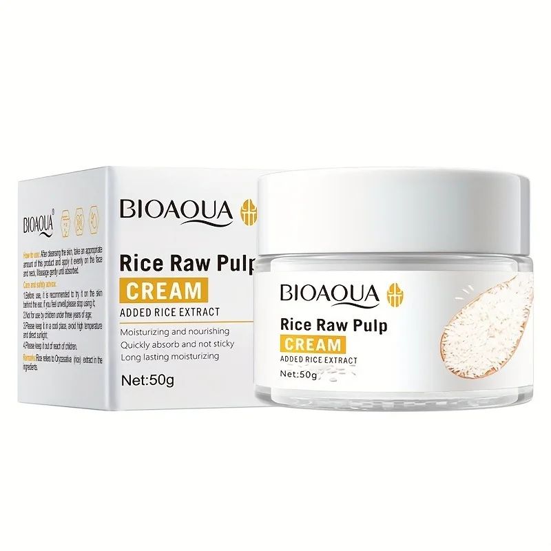 Rice Milk Face Cream 50g – Moisturizing, Brightening & Hydrating Skin Care-Whitening Cream-Blushia