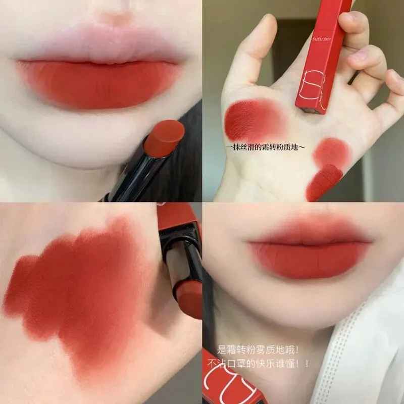 Thin Tube Matte Lipstick – Waterproof Long-Lasting Lip & Cheek Tint-Lipstick-Blushia