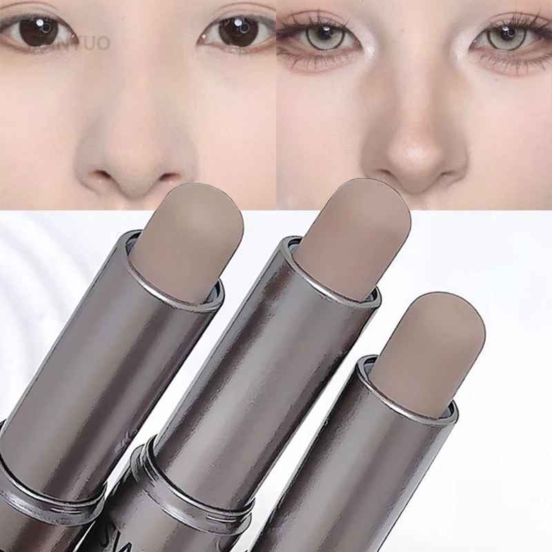 Moisturizing Matte Concealer Contour Stick Smooth Lasting 3D Nose Shadow Waterproof Face Highlight Brighten Contour Makeup-Contouring-Blushia