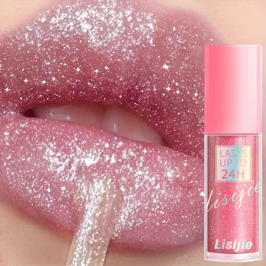 Diamond Glitter Lip Gloss – Waterproof Long-Lasting Sparkling Liquid Lipstick-Glitter Lip Gloss-Blushia