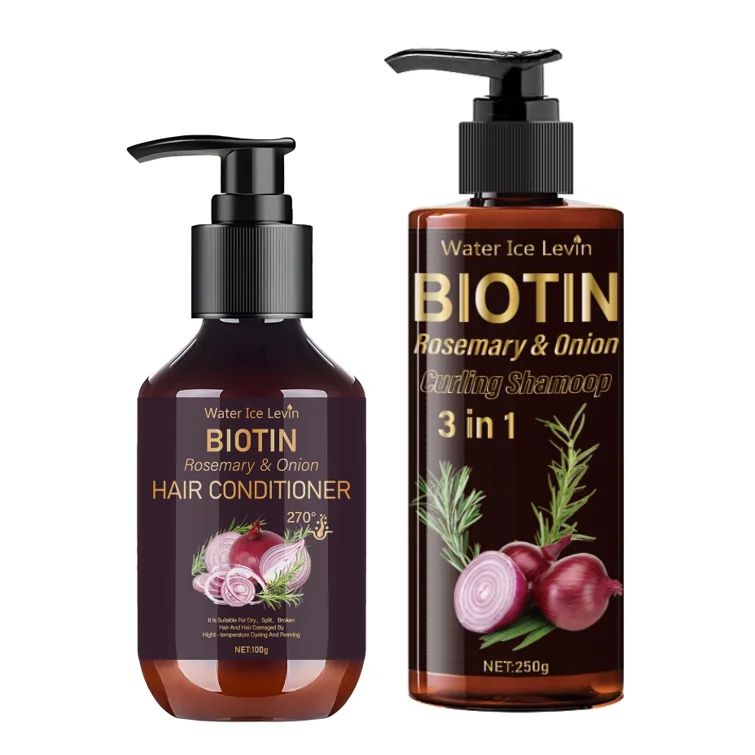 Onion Rosemary Biotin Hair Shampoo & Conditioner – Moisturizing, Smooth & Volumizing Hair Care-Shampoo & Conditioner-Blushia