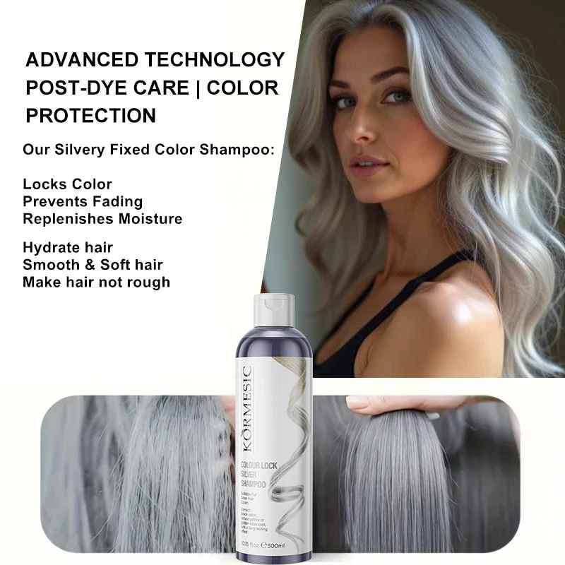 Unisex Silvery Lock Shampoo – Color Locking, Brightening & Hair Care-Shampoo-Blushia