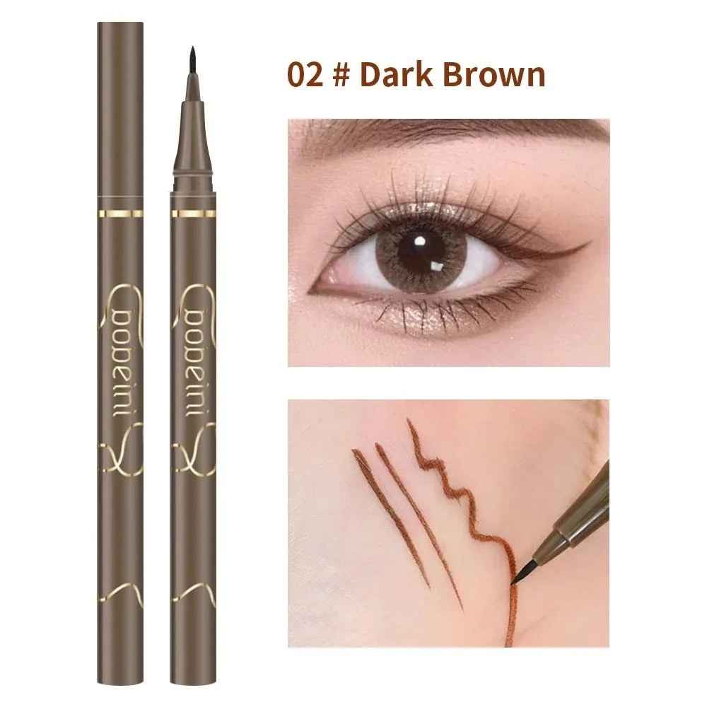 Ultra-Fine Liquid Eyeliner – Waterproof Quick-Dry Matte Black & Brown-Eyeliner-Blushia