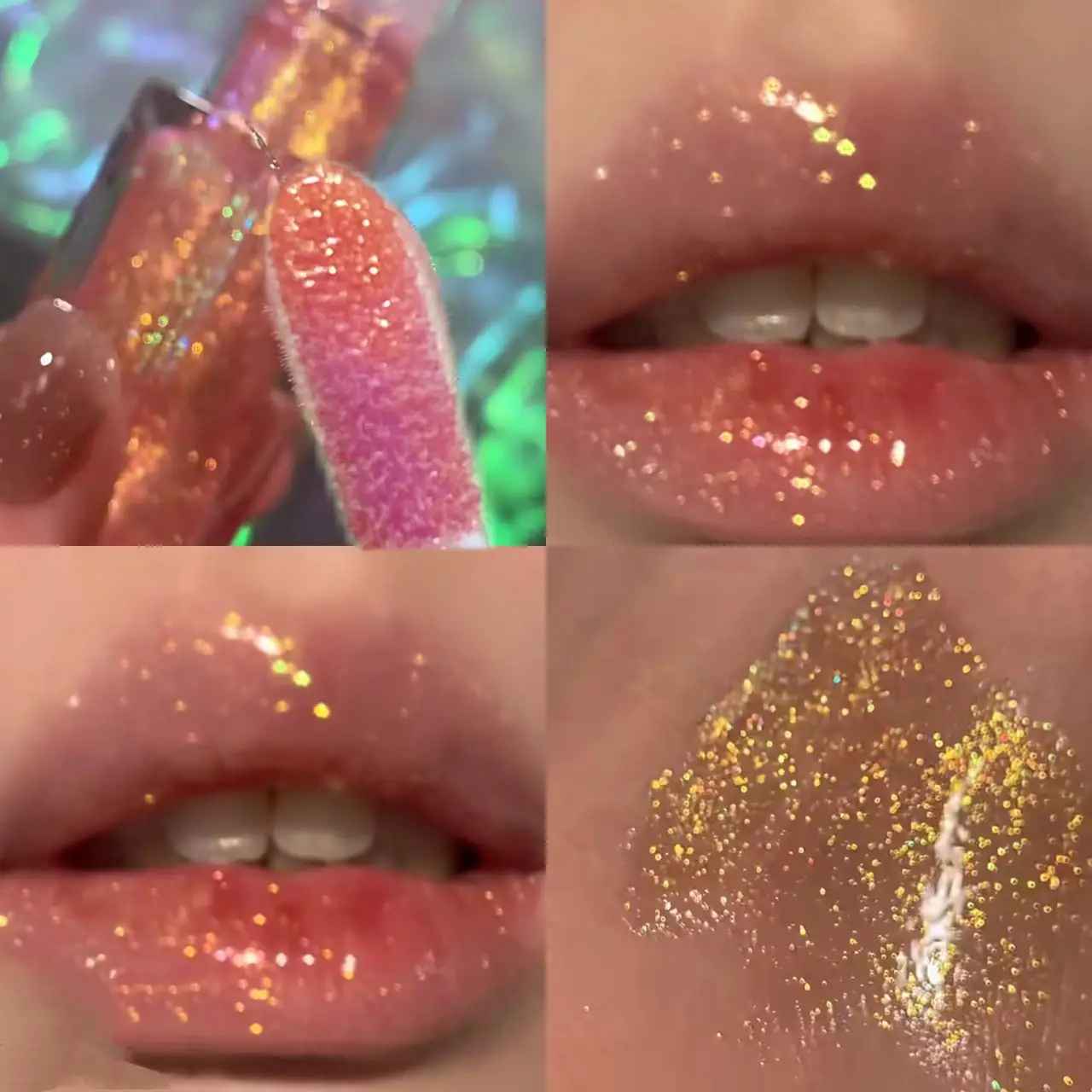 Starlight Radiant Lip Gloss – Pearlescent Shimmer Hydrating Non-Sticky-Glitter Lip Gloss-Blushia