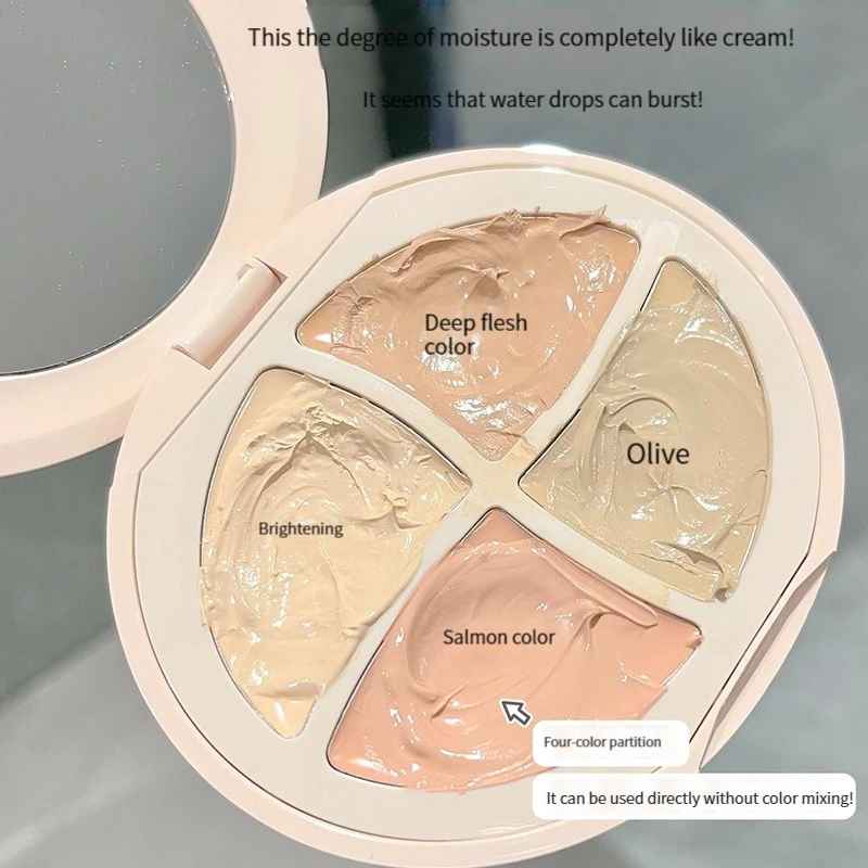 4-Color Concealer Palette – Dark Circles & Spot Correcting Face Concealer-Concealer-Blushia