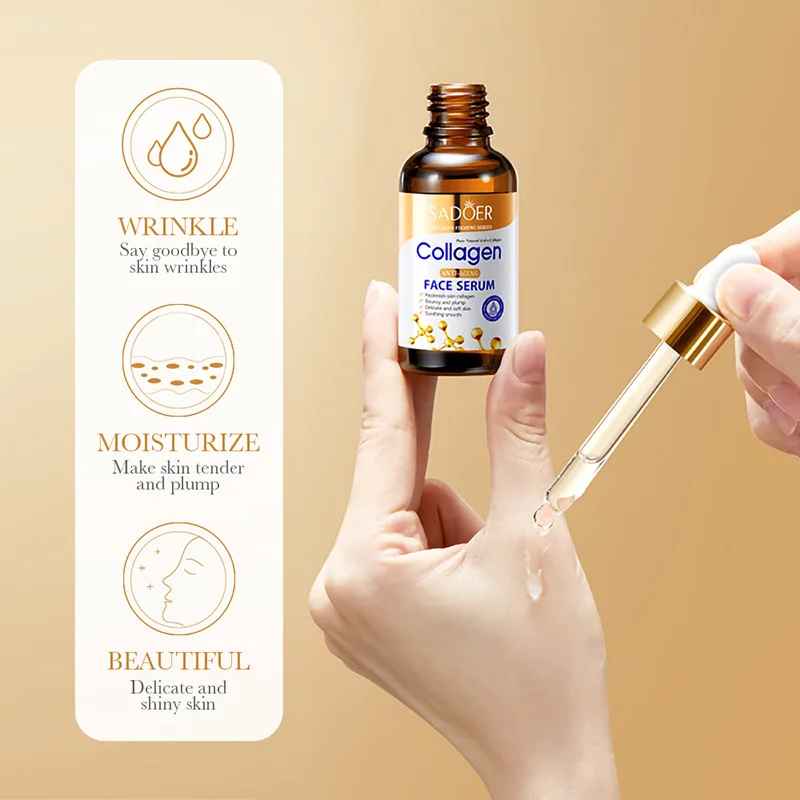 SADOER Collagen Face Serum – Anti-Aging, Moisturizing & Nourishing Facial Essence-Face Serum-Blushia