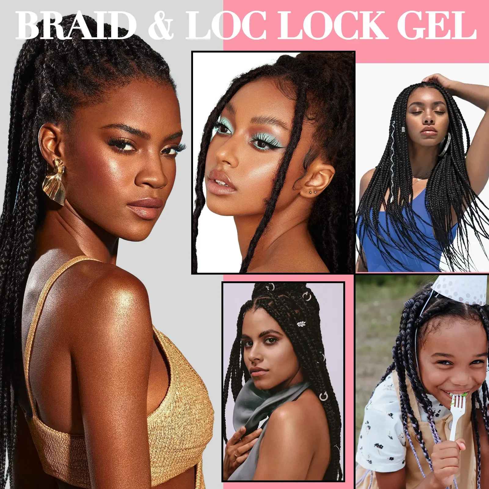 GOIPLE Strawberry Scent Hair Styling Gel High Shine Smooth Braid Twist Strong Hold-Hair Styling-Blushia