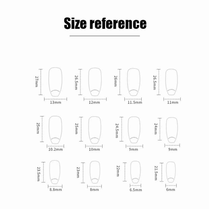 24pcs Coffin Shaped Fake Nails +1 Nail File +1 Jelly-False Nails-Blushia