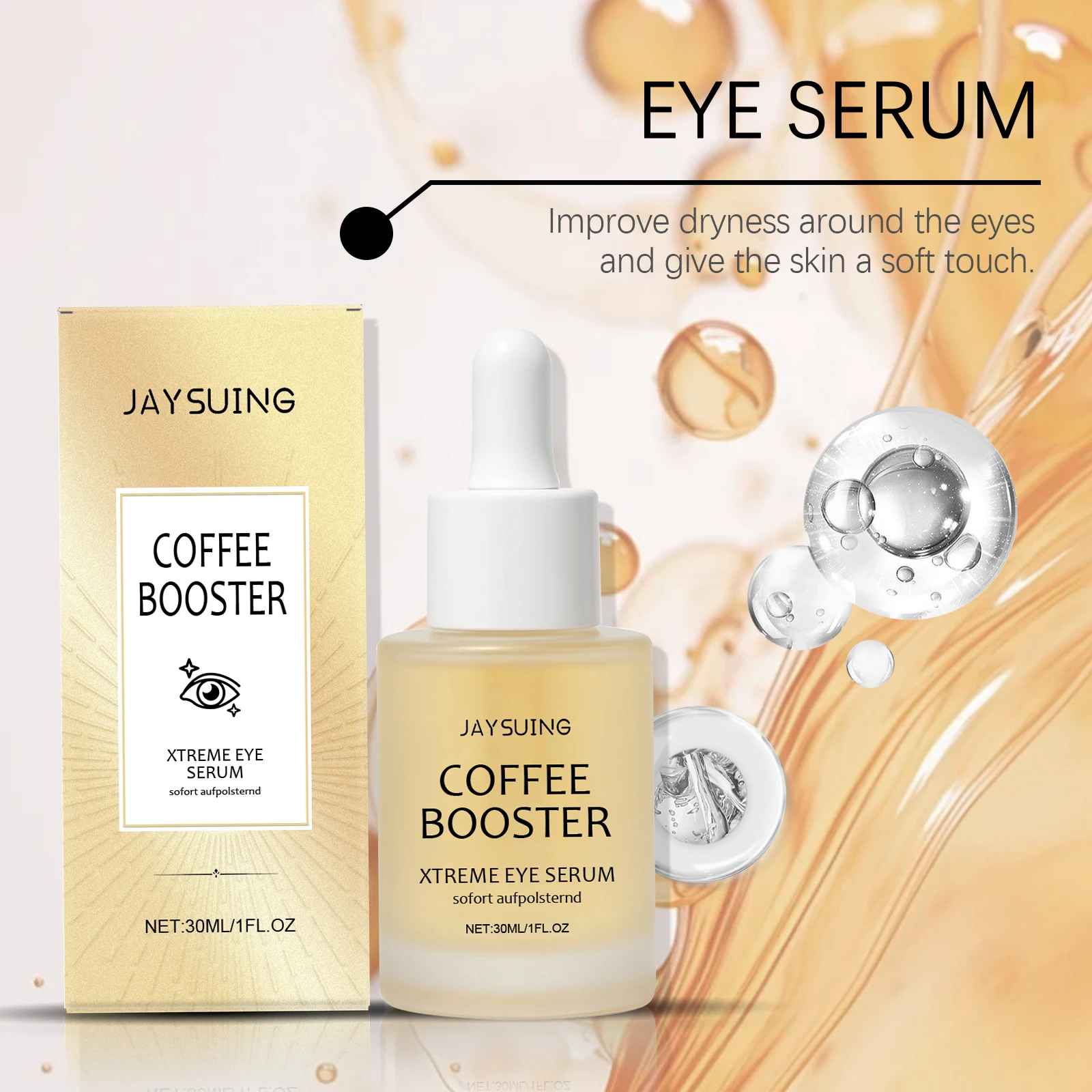 Hyaluronic Acid Eye Serum – Dark Circles, Puffiness & Fine Lines Treatment-Eye Serum-Blushia