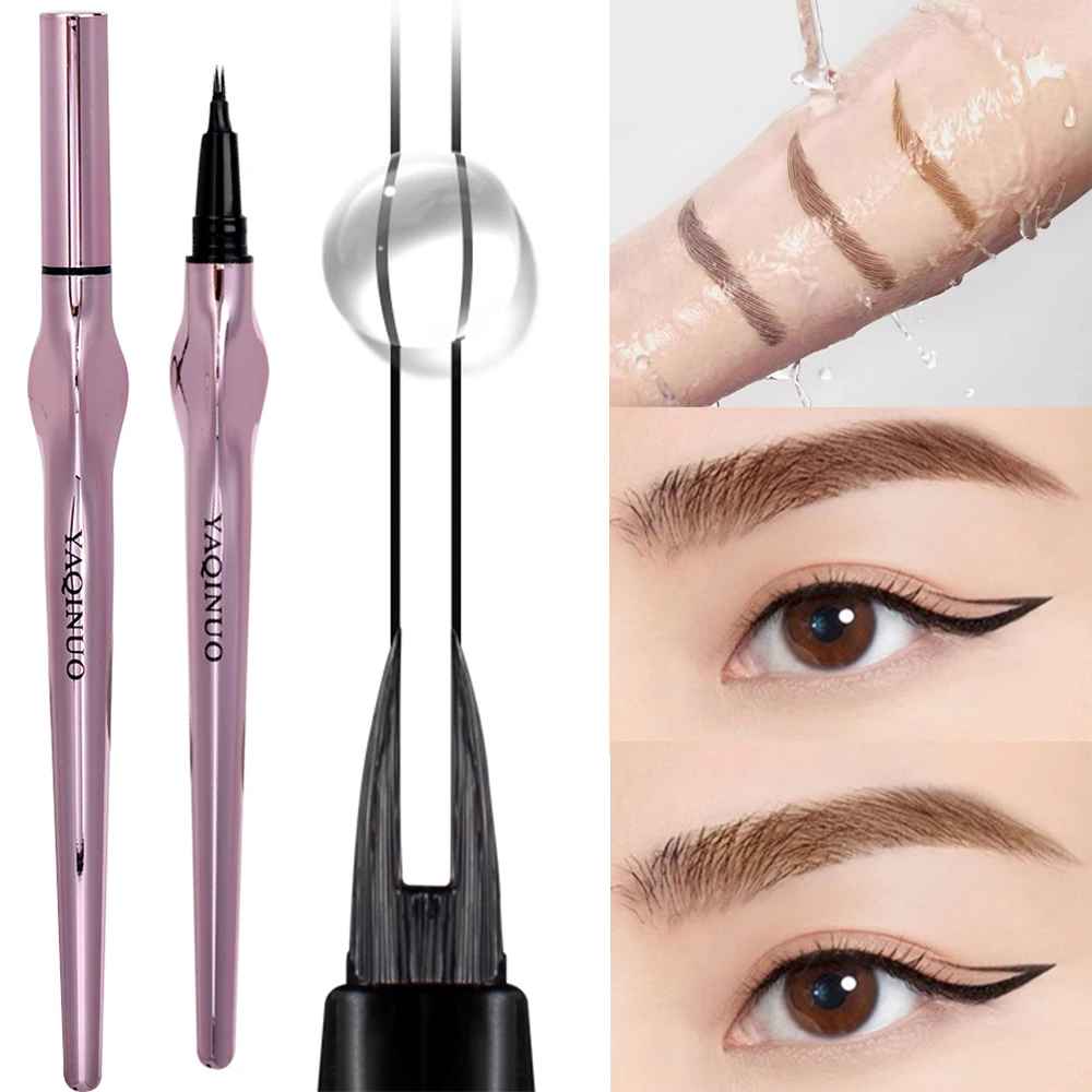 2-Tip Eyebrow Pencil Pen – Waterproof Long-Lasting Microblading Brow Pen-Brows-Blushia