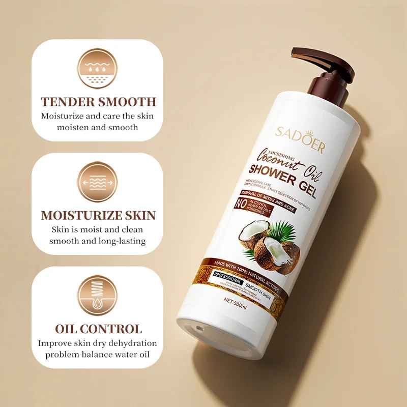 Sadoer Collagen Amino Acid Cleansing Body Wash Moisturizing Niacinamide Brightening Body Cleansers Improve Rough Mite Removal-Body Wash-Blushia