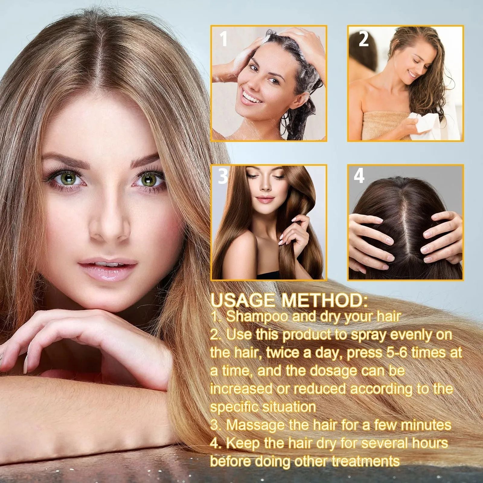 Biotin Fast Hair Growth Products Anti Hair Loss Serum Spray Prevent Baldness Treatment Scalp Beard Beauty Hair Care Product-Hair Serum-Blushia