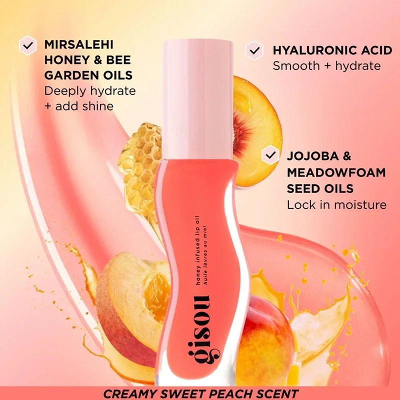 Gisou Original Moisturizing Lip Balm Lip Oil Gloss Care Of The Lips Benetitnt For Lips Plumping Exfoliating Plumping Gloss Oil-Lip Oil-Blushia