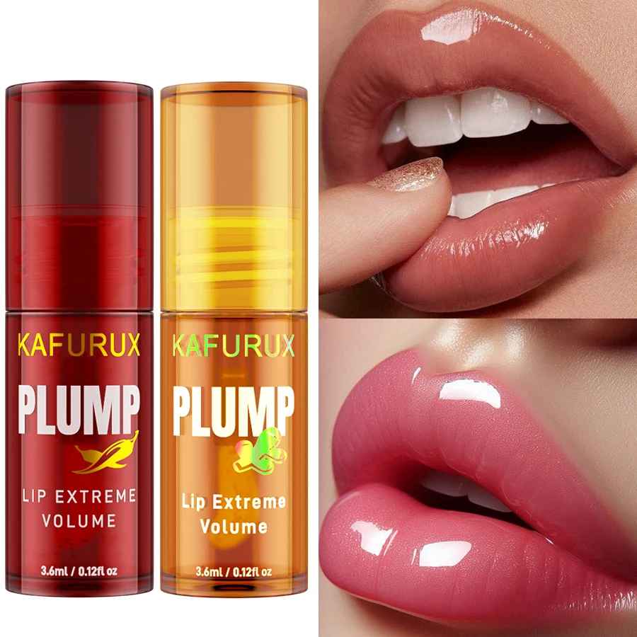2-Piece Lip Plumping Oil Set – Moisturising Gloss Serum for Fuller Lips-Lip Gloss-Blushia