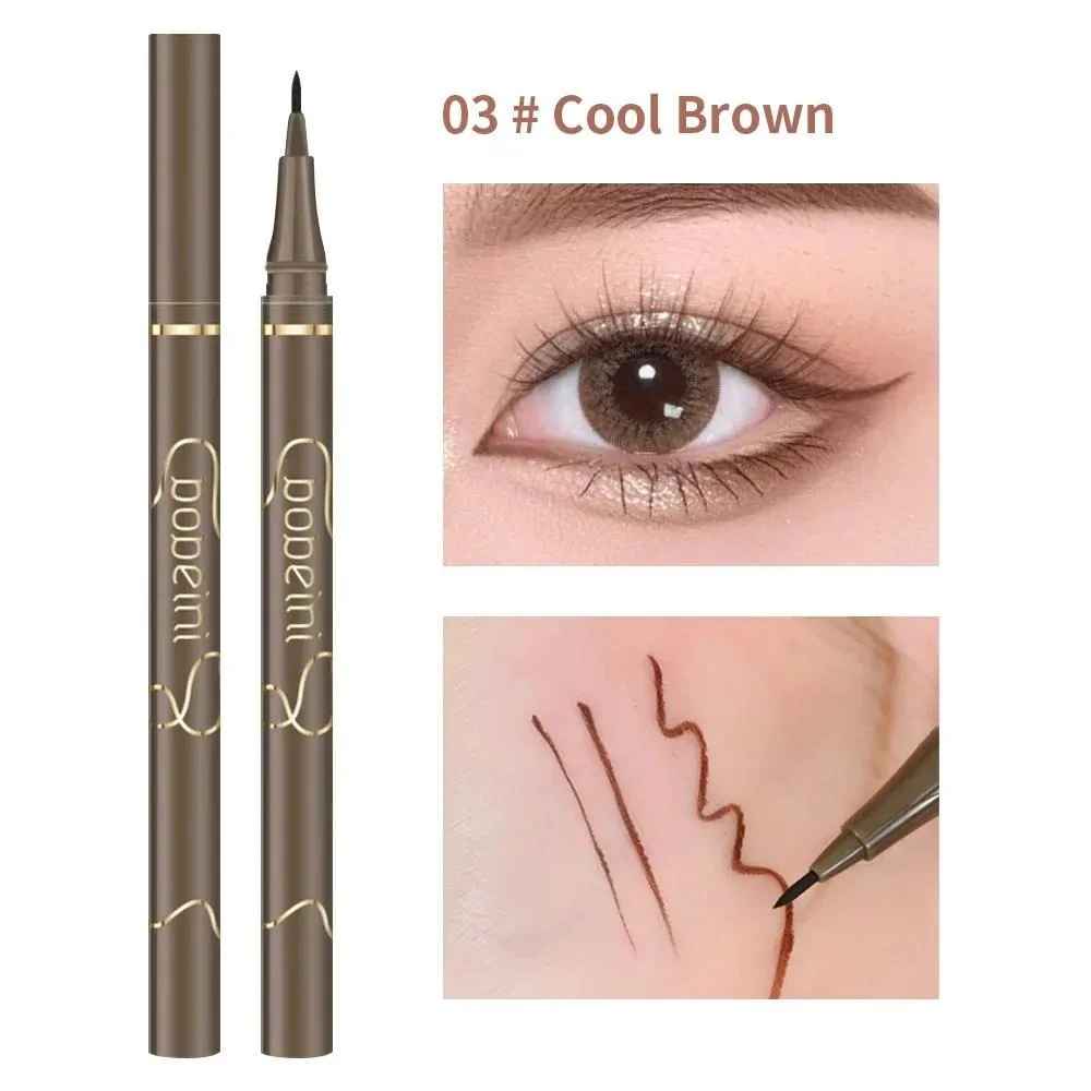 Ultra-Fine Liquid Eyeliner – Waterproof Quick-Dry Matte Black & Brown-Eyeliner-Blushia