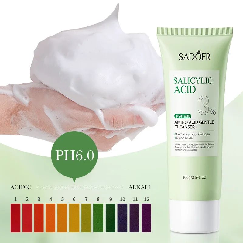 SADOER Salicylic Acid Facial Cleanser – Deep Cleansing & Hydrating Face Wash-Cleanser-Blushia