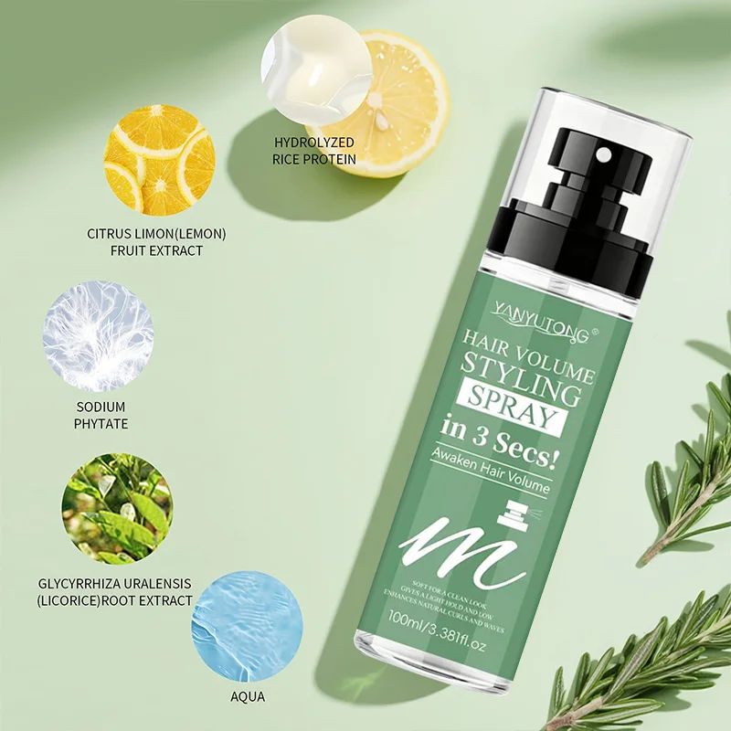 100ml 3-Second Styling Spray Densification & Voluminous Hair Wavy Curls Hairspray Styling Spray-Hair Styling-Blushia