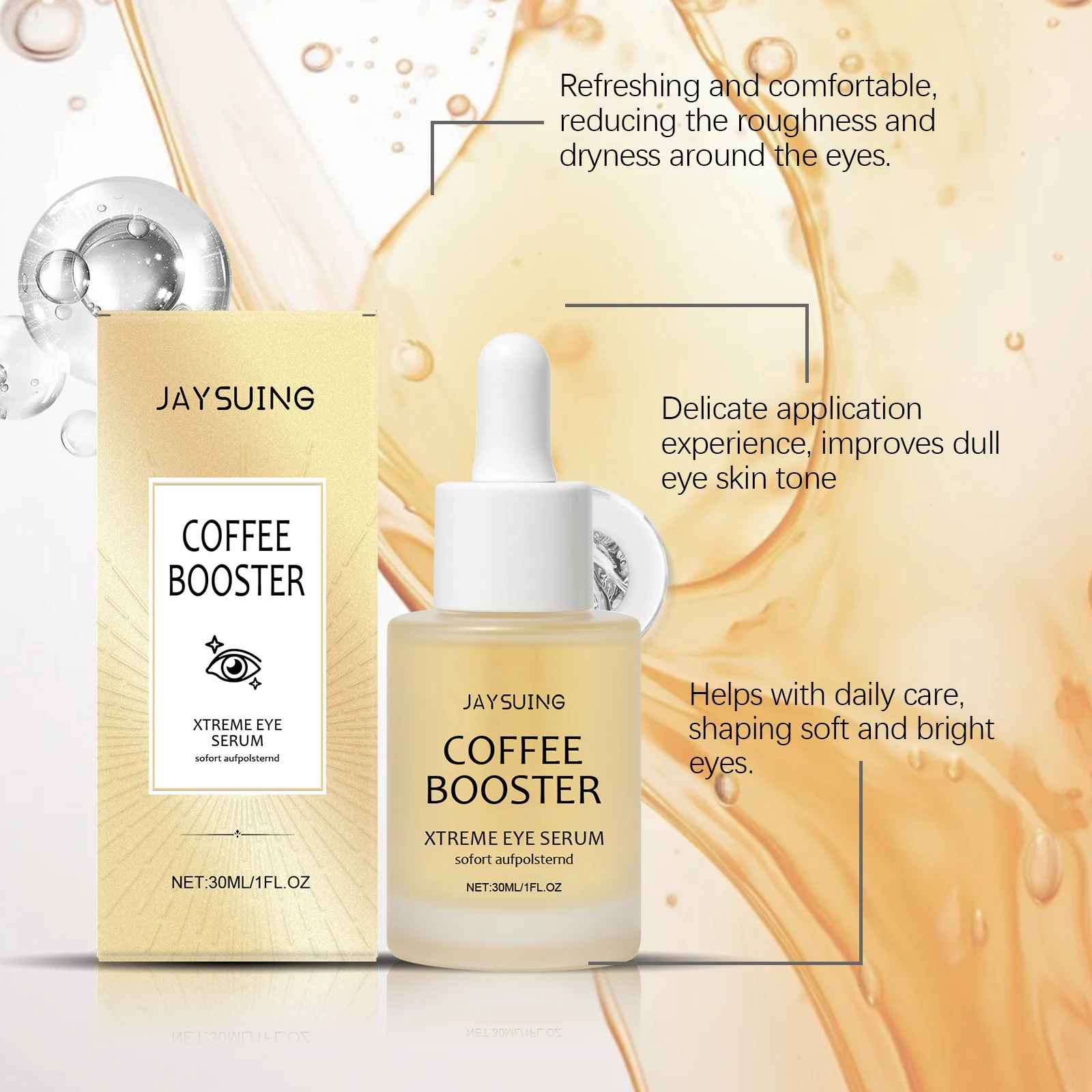 Hyaluronic Acid Eye Serum – Dark Circles, Puffiness & Fine Lines Treatment-Eye Serum-Blushia