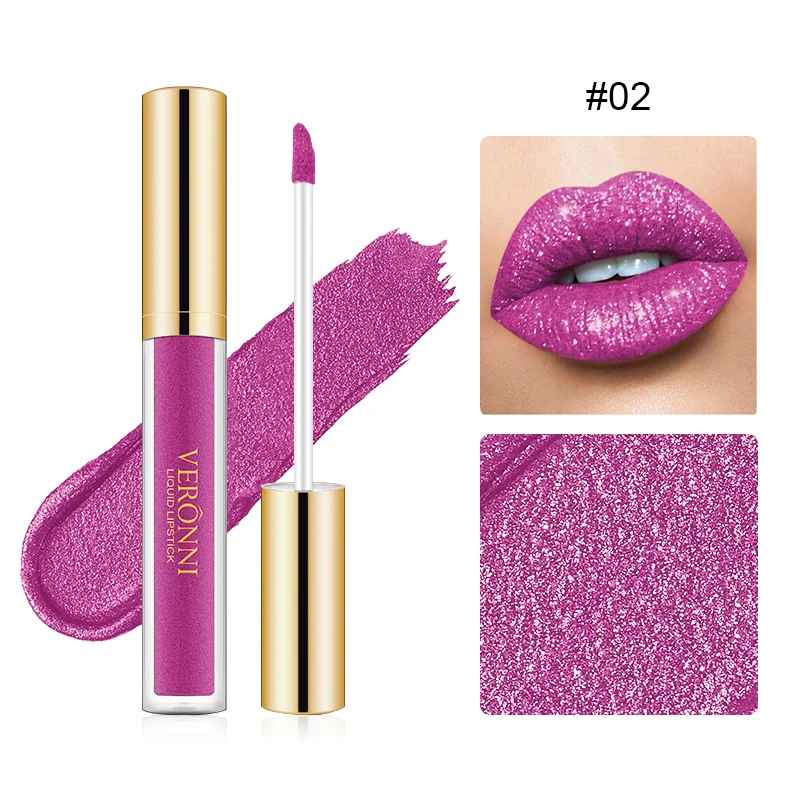 Glitter Liquid Lipstick – Shimmer Pearlescent Waterproof Long-Lasting Gloss-Glitter Lip Gloss-Blushia