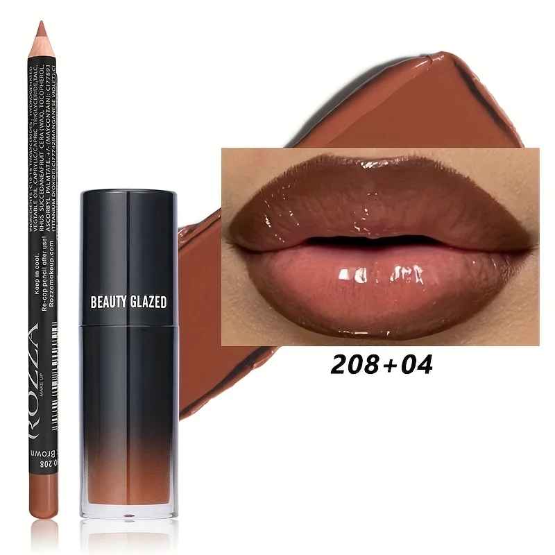 2-Piece Lip Liner & Lip Oil Set – Waterproof Long-Lasting Moisturising Combo-Lip Liner-Blushia