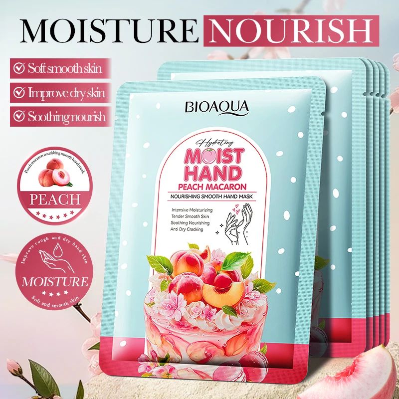 5 Pairs BIOAQUA Hand Masks – Moisturizing, Whitening & Anti-Aging Gloves-Hand Mask-Blushia