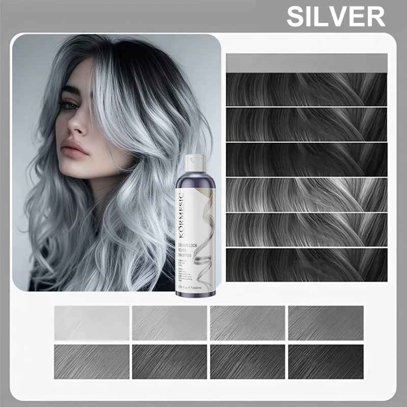 Unisex Silvery Lock Shampoo – Color Locking, Brightening & Hair Care-Shampoo-Blushia