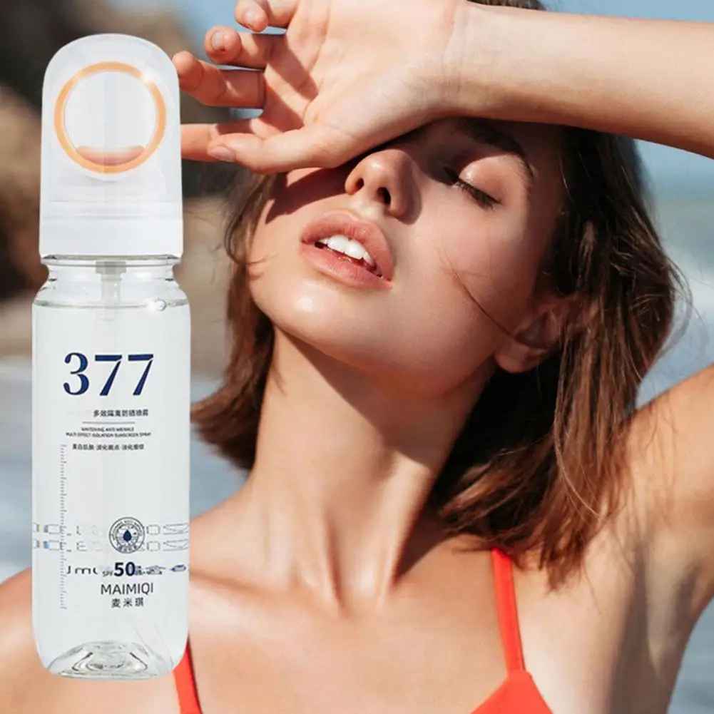 377 Sunscreen Spray SPF50+ Anti-aging Anti Wrinkle Moisturizing Whitening Sunscreen Spray Facial Body Neck Skin Care Spray-Sun Protection-Blushia
