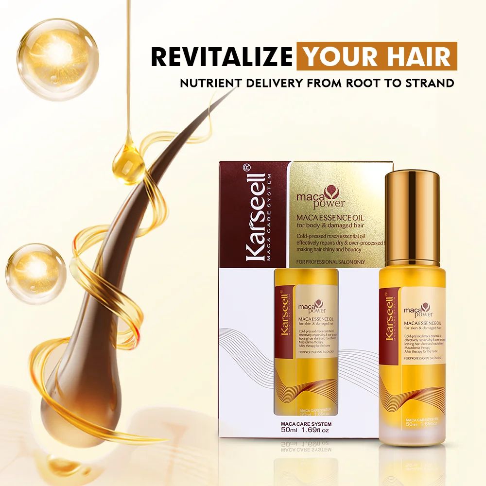 Karseell Moroccan Argan Oil Hair Serum 50ml – Healing & Repair for Dry Damaged Hair-Hair Oil & Serum-Blushia