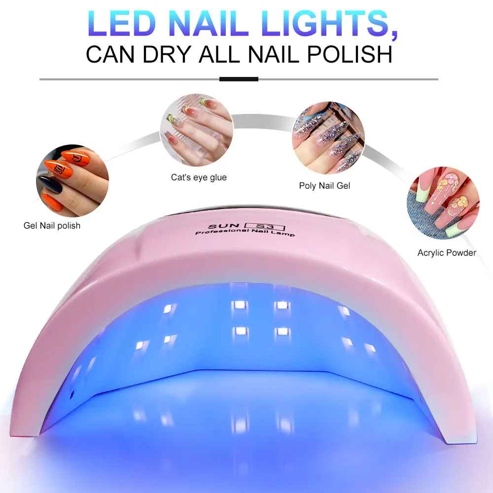 UV LED Nail Lamp for Gel Polish – Professional Gel Nail Dryer with LED Display & Sensor-Hand & Foot Accessories-Blushia