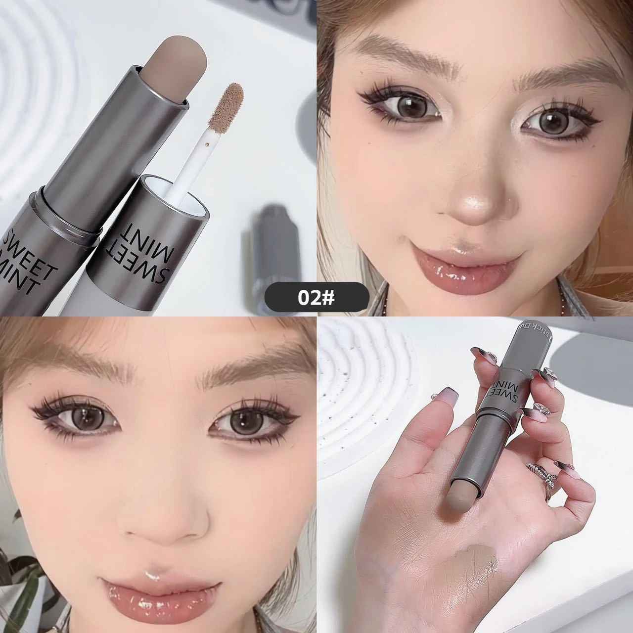 Moisturizing Matte Concealer Contour Stick Smooth Lasting 3D Nose Shadow Waterproof Face Highlight Brighten Contour Makeup-Contouring-Blushia