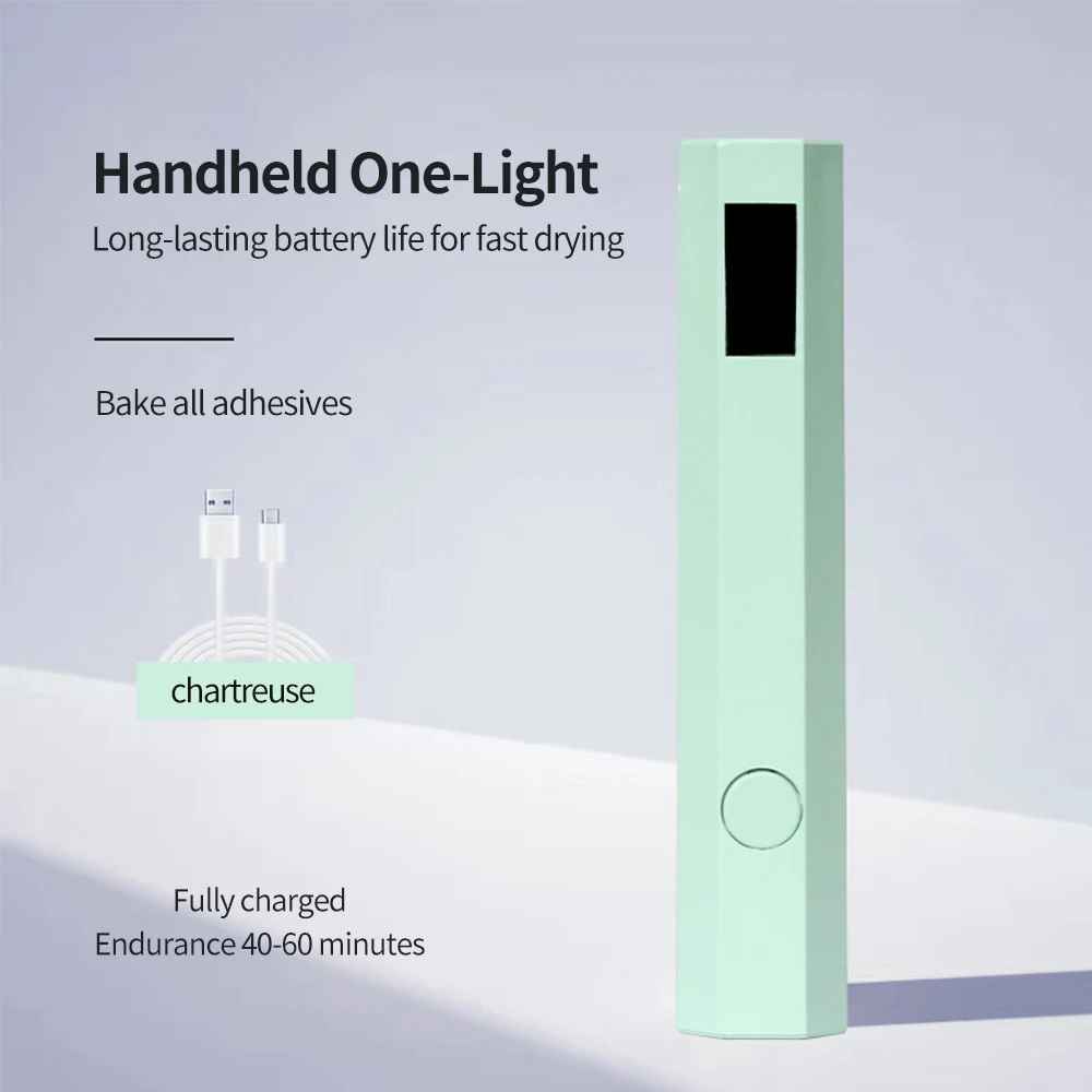 Portable UV LED Nail Lamp – Handheld Gel Polish Nail Dryer & Curing Lamp-Hand & Foot Accessories-Blushia