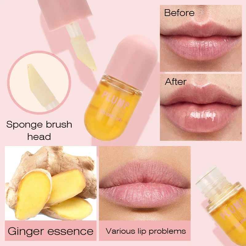 Long-Lasting Lip Plumper Oil – Instant Volumising Collagen Lip Gloss-Lip Oil-Blushia