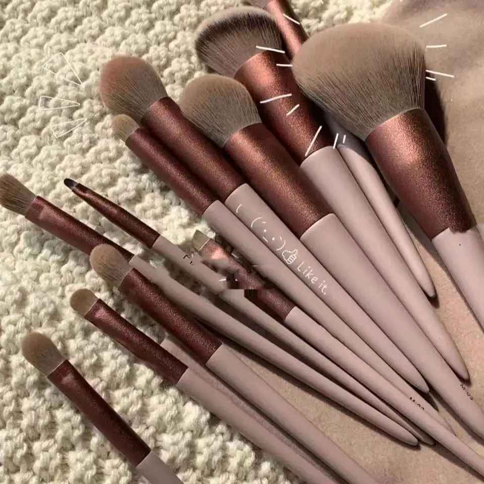 13-Piece Makeup Brush Set – Eyeshadow, Foundation & Blending Brushes for Women-Makeup Brushes-Blushia