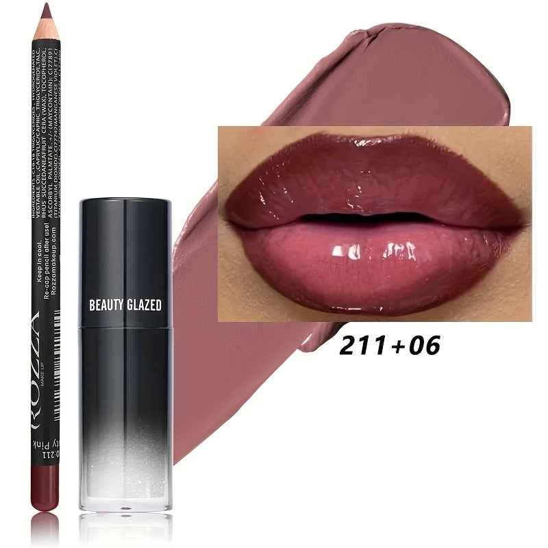 2-Piece Lip Liner & Lip Oil Set – Waterproof Long-Lasting Moisturising Combo-Lip Liner-Blushia
