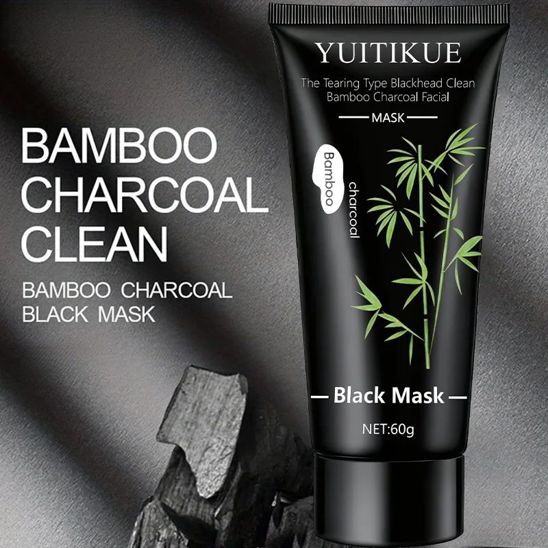 Bamboo Charcoal Black Peel-Off Mask 60g – Deep Cleanse & Blackhead Removal-Blackhead Remover-Blushia