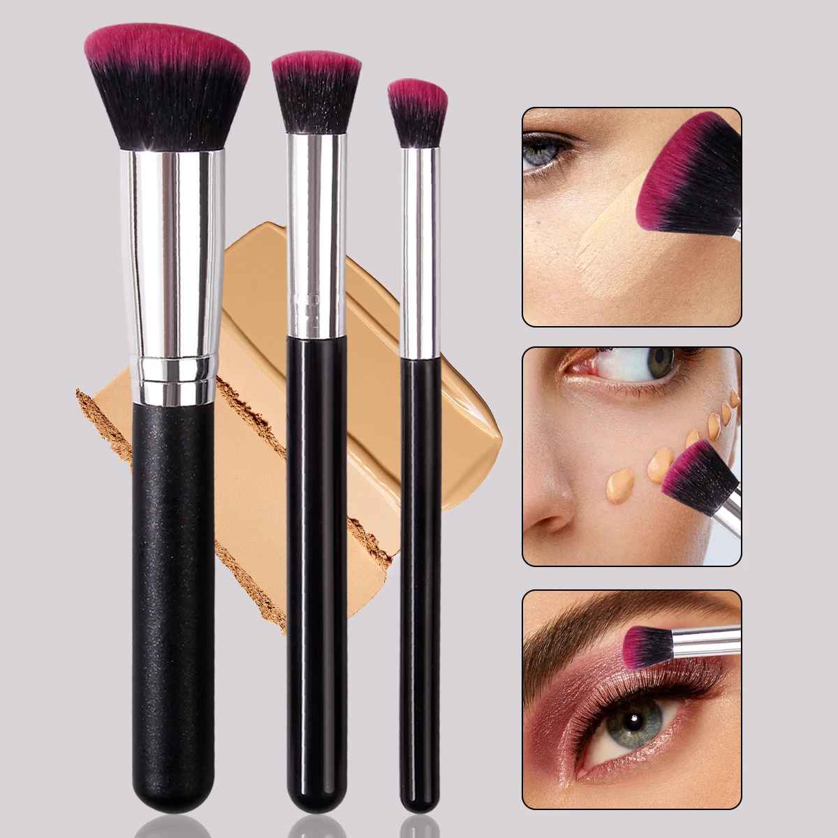 Dense Foundation & Concealer Brush – Precision Under Eye Blending Makeup Brush-Makeup Brushes-Blushia