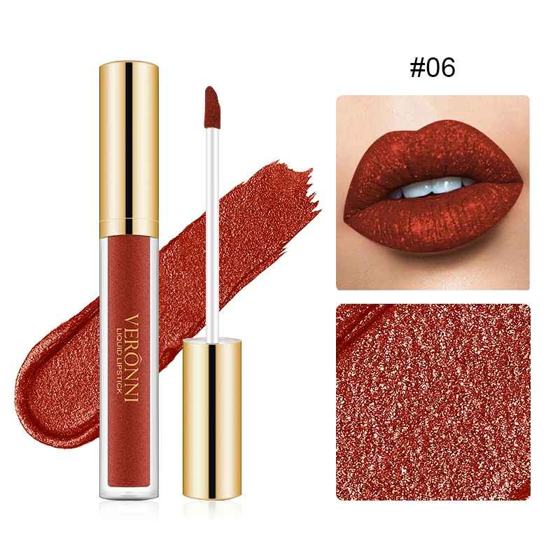 Glitter Liquid Lipstick – Shimmer Pearlescent Waterproof Long-Lasting Gloss-Glitter Lip Gloss-Blushia