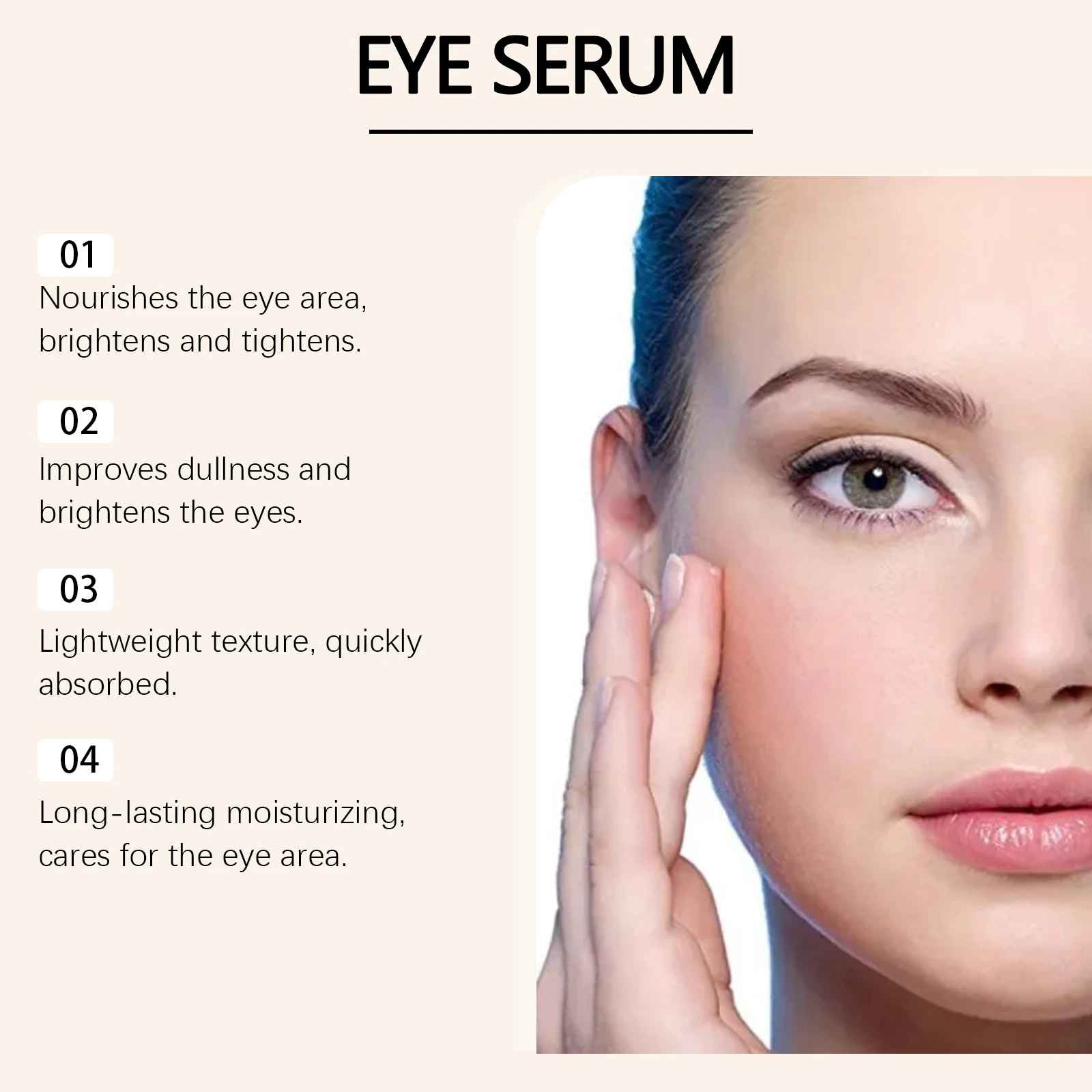 Hyaluronic Acid Eye Serum – Dark Circles, Puffiness & Fine Lines Treatment-Eye Serum-Blushia