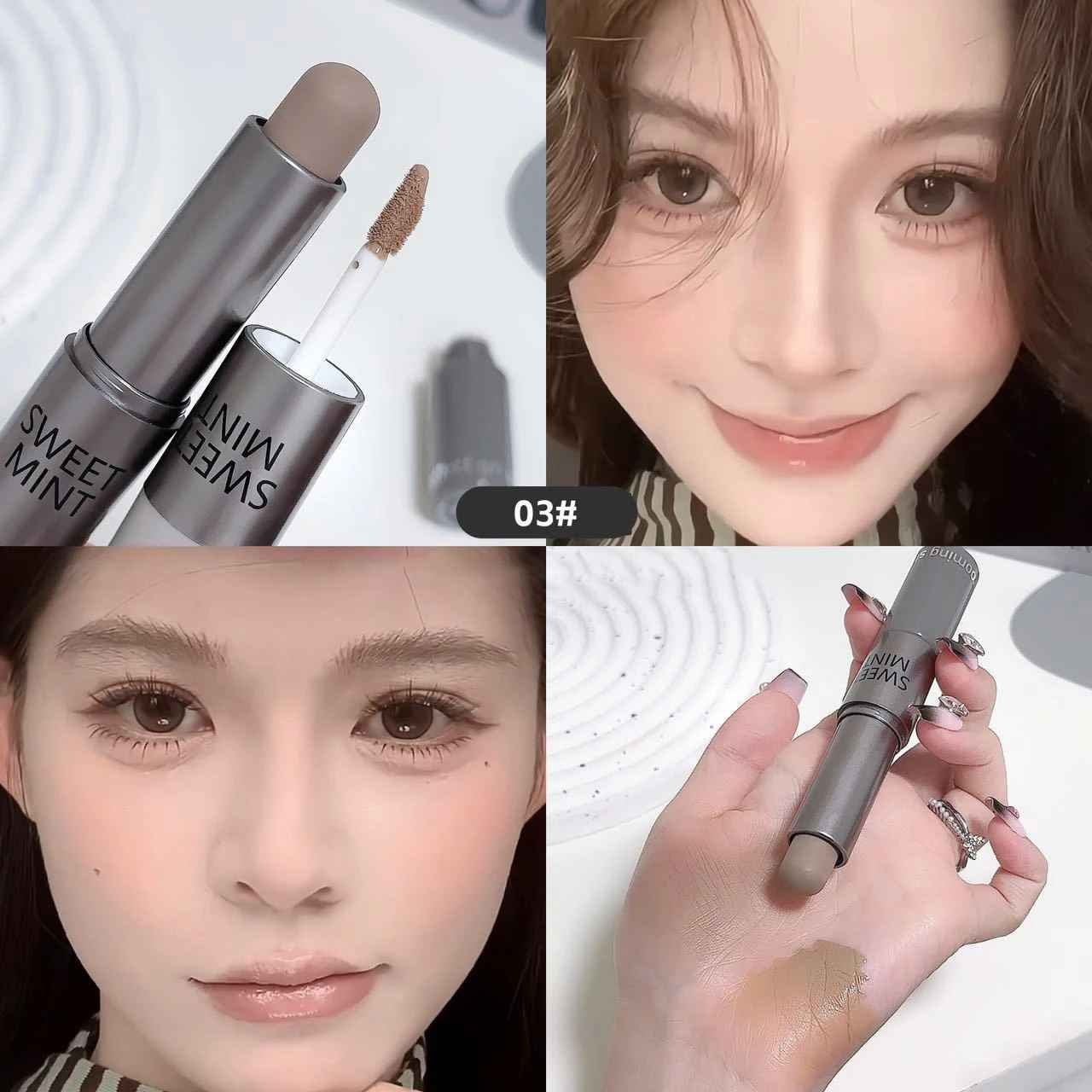 Moisturizing Matte Concealer Contour Stick Smooth Lasting 3D Nose Shadow Waterproof Face Highlight Brighten Contour Makeup-Contouring-Blushia