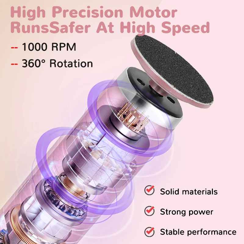 2-in-1 Electric Foot Callus Remover & Nail Polisher – Pedicure & Hand Care Tool-Foot Callus Remover-Blushia