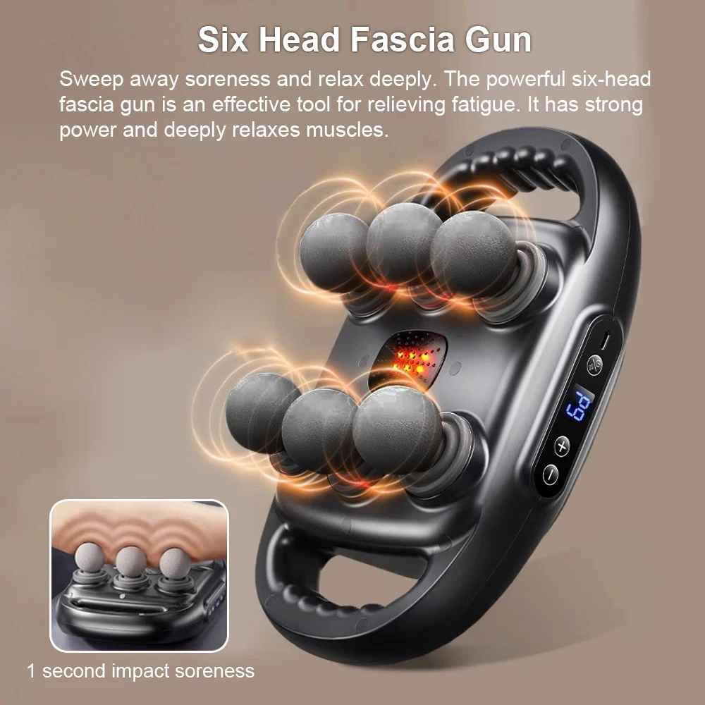 Professional Fascia Massage Gun – Muscle Relief for Back, Shoulders & Full Body-Body Care Devices-Blushia