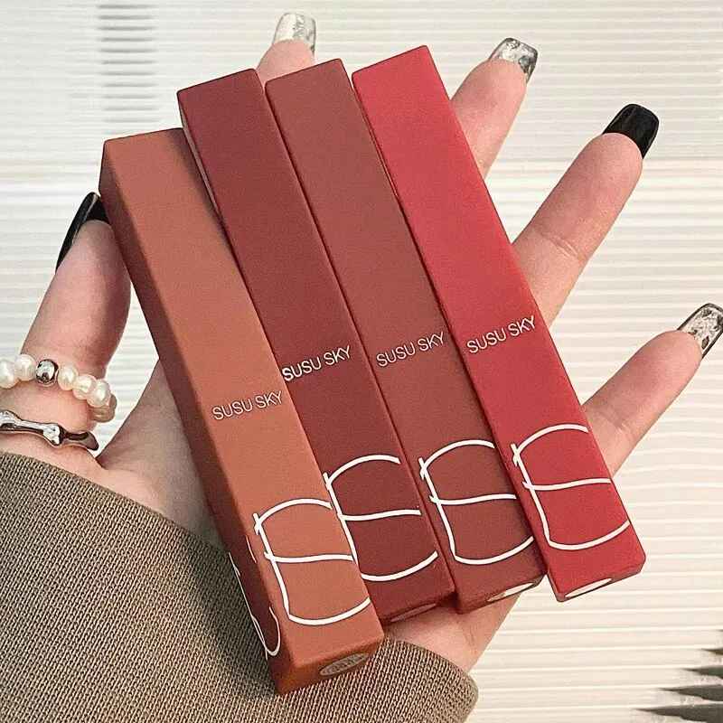 Thin Tube Matte Lipstick – Waterproof Long-Lasting Lip & Cheek Tint-Lipstick-Blushia