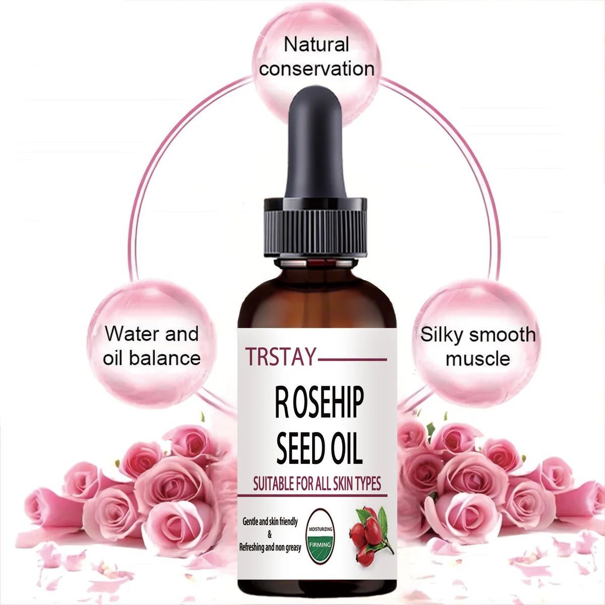 Rosehip Essential Oil 50ML – Moisturising Brightening Anti-Ageing Face Oil-Facial Oil-Blushia