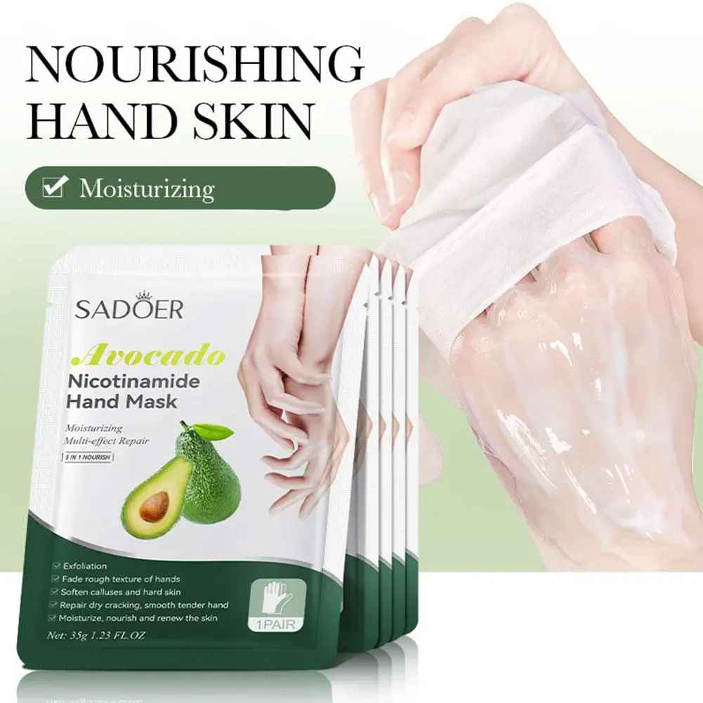 5pcs Vitamin E Hand Mask with Manuka Honey – Nourishing & Hydrating Care-Hand Mask-Blushia
