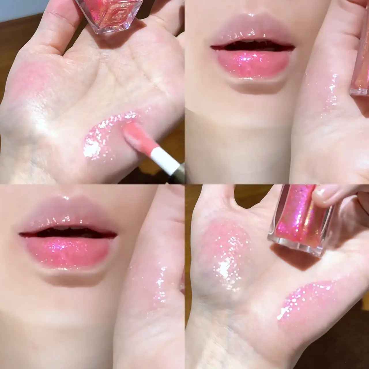Starlight Radiant Lip Gloss – Pearlescent Shimmer Hydrating Non-Sticky-Glitter Lip Gloss-Blushia