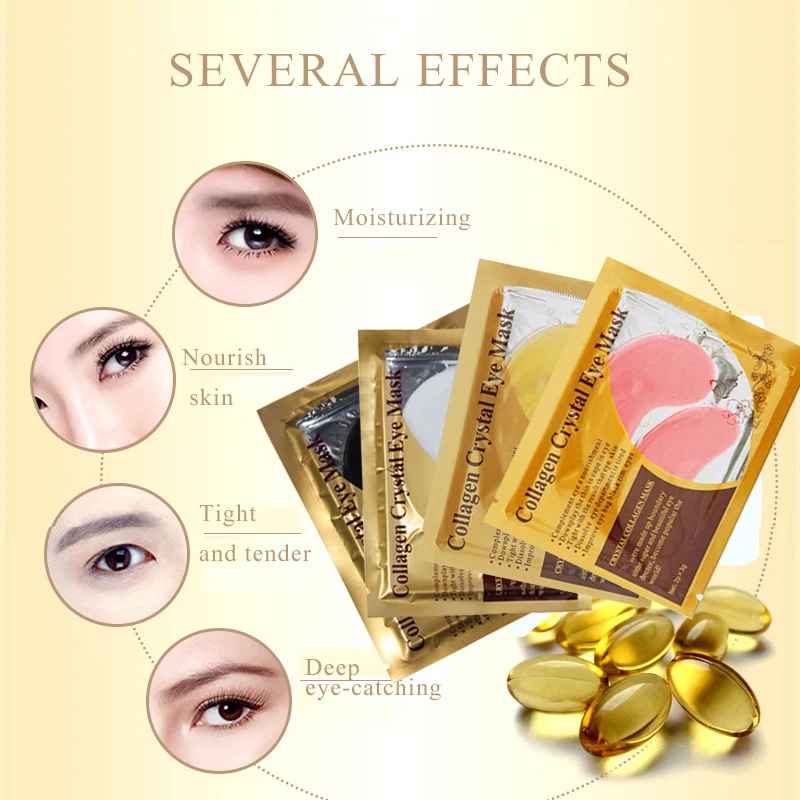 20PCS (10 Pairs) Gold Collagen Eye Masks – Firming & Moisturizing-Eye Mask-Blushia